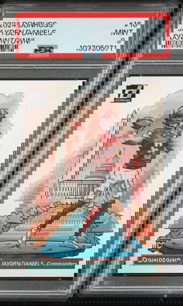 2024 Donruss Jayden Daniels Downtown Rookie PSA 9 Mint #16 RC Commanders