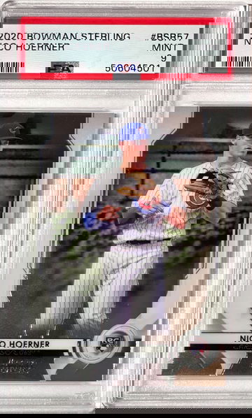 Nico Hoerner 2020 Bowman Sterling RC PSA9 Mint