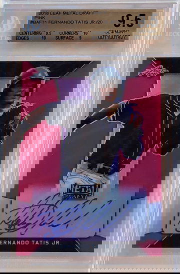 2018 Leaf Metal Draft Pink Autograph /20 Fernando Tatis Jr. BGS 9.5 w 10 Autograph