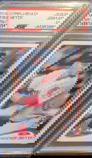 2014 Topps Update Mookie Betts Batting Rookie Card RC #US26 PSA 10