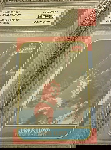 1986 Fleer Lewis Lloyd Jersey Fusion Patch (Beckett)