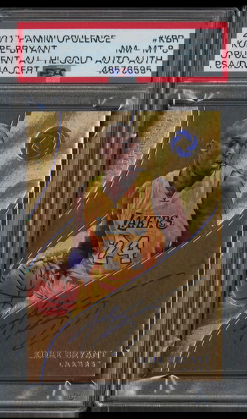 2017 Panini Opulence Kobe Bryant AU Gold Auto Autograph  