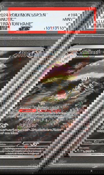 2024 Pokemon #194/191 Shiinotic Illustration Rare PSA 9