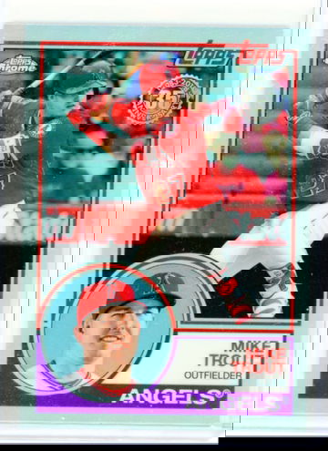 2018 Topps Chrome 1983 Topps 83T-12 Mike Trout