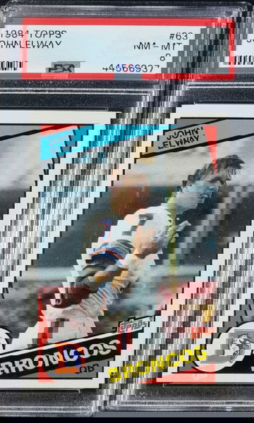 1984 Topps John Elway RC PSA 8