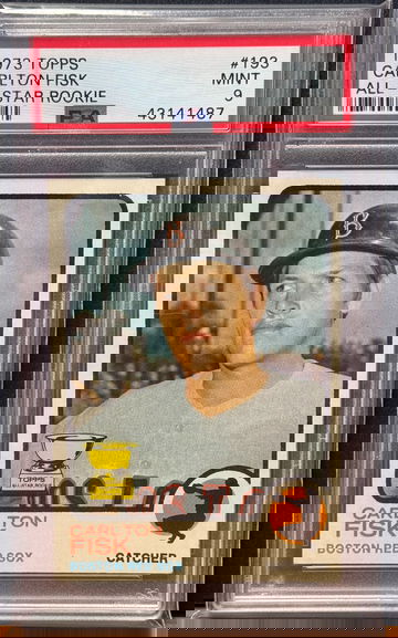 1973 Topps Carlton Fisk All-Star Rookie #193 PSA 9 MINT