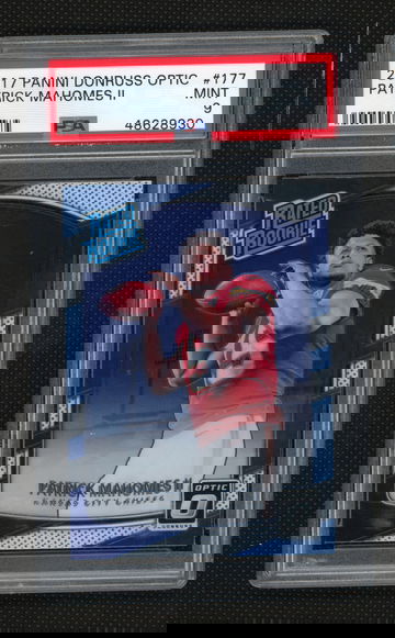 2017 Patrick Mahomes Donruss Optic Rated Rookie RC #177 PSA 9