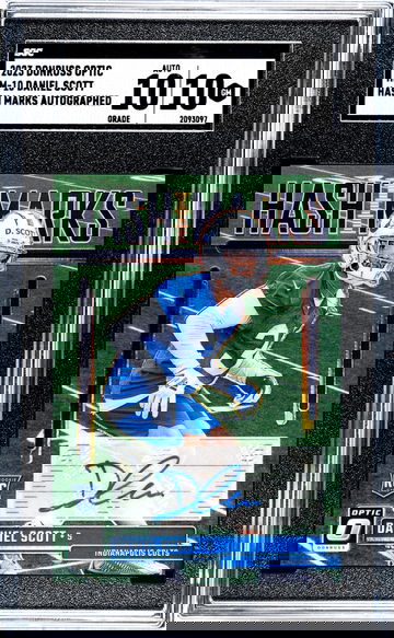 2023 Donruss Optic #HM-10 Daniel Scott Hash Marks SGC 10