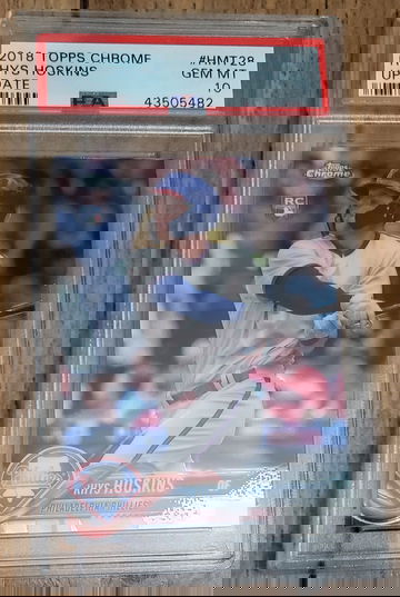 2018 Topps Chrome Update Rhys Hoskins PSA 10
