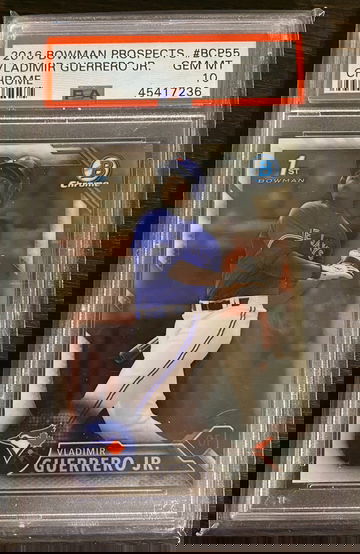 2016 Bowman Chrome Vladimir Guerrero Jr 1st Bowman Rookie Card PSA 10 Gem Mint