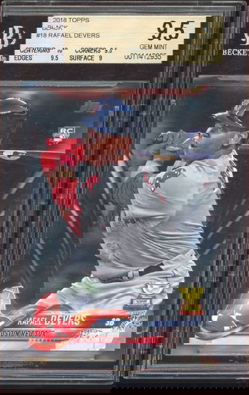 2018 Topps Rafael Devers black /67 pop 7