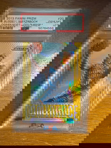 Russell Westbrook 2013 Prizm Dominance Gold Prizm 10 / 10