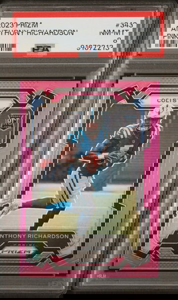 2023 PANINI ANTHONY RICHARDSON PRIZM PINK PRIZM #343 PSA 8 FT.C2.05