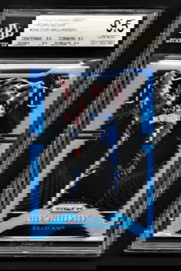 Zion Williamson 2019-20 Panini Prizm Silver BGS 9.5 True Gem (0011837892)