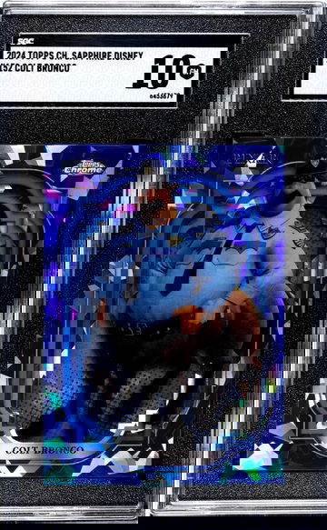 2024 Topps Chrome Sapphire Disney #152 Colt Bronco SGC 10