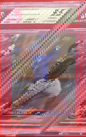 Ronald Acuna Topps Chrome GOLD