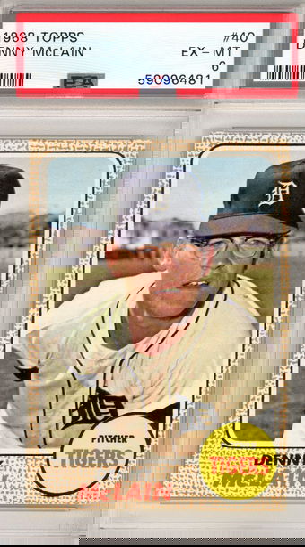 1968 TOPPS DENNY MCCLAIN PSA 6