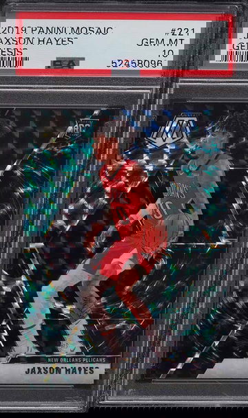 2019 PANINI MOSAIC GENESIS JAXSON HAYES ROOKIE RC #221 PSA 10 GEM MINT