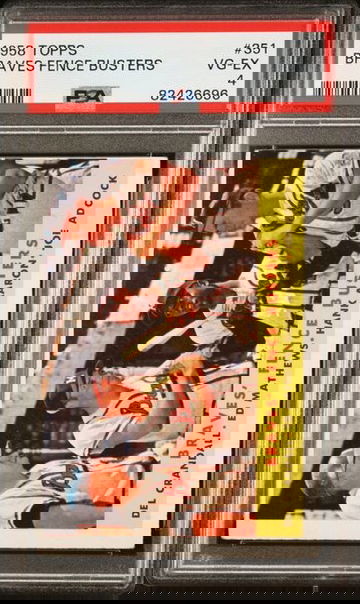 1958 Topps Braves Fence Busters #351 PSA 4 [BL-3C.17]