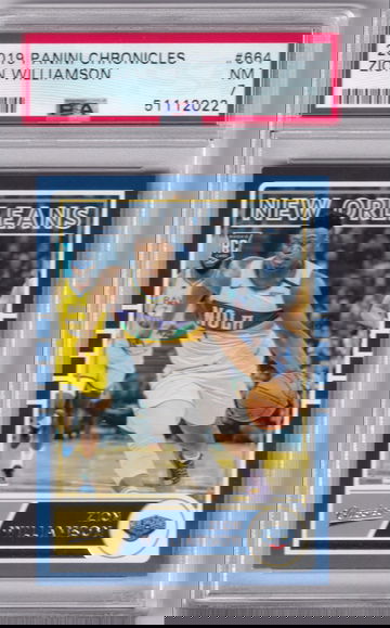 2019-20 Panini Chronicles #664 Zion Williamson Classics PSA 7