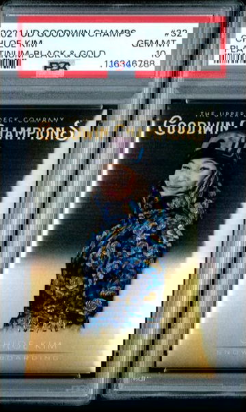 2021 Upper Deck Goodwin Champions Chloe Kim Platinum Black & Gold PSA 10