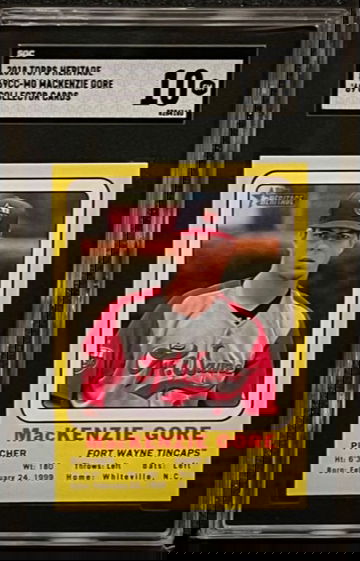 2018 Topps Heritage MacKenzie Gore #69CC-MG '69 Collector Cards SGC 10