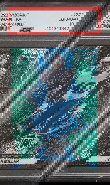 2022 Mosaic Von Miller Green Sparkle - PSA 10