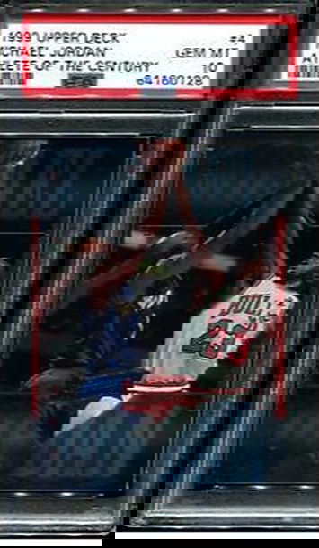 1999 Upper Deck UD Athlete of the Century Foil Finish 4 Michael Jordan Chicago Bulls PSA 10 Gem Mint