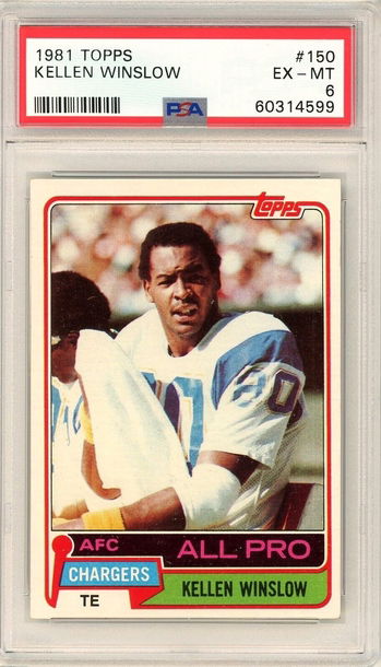 1981 Topps Kellen Winslow Rookie #150 PSA 6 P1351