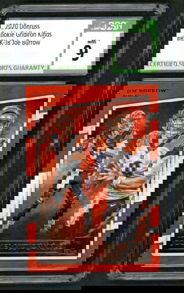 2020 Donruss Rookie Gridiron Kings Joe Burrow CSG 9 Mint