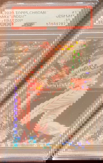 2020 Topps Chrome Mike Trout X-Fractor PSA 10