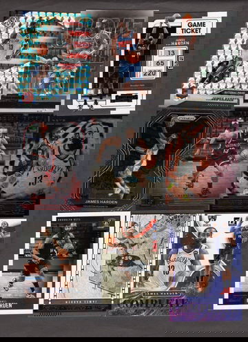 Lot of (14) James Harden Basketball Cards - Inserts, Nice Variety Nets