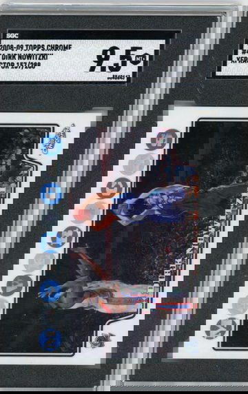 2008-09 Topps Chrome #41 Dirk Nowitzki Xfractor #'d 147/288 SGC 9.5 MINT+