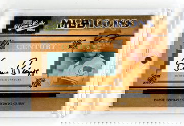 2005 Playoff Prime Cuts Icons Century Ernie Banks #MLB-15 Auto /10