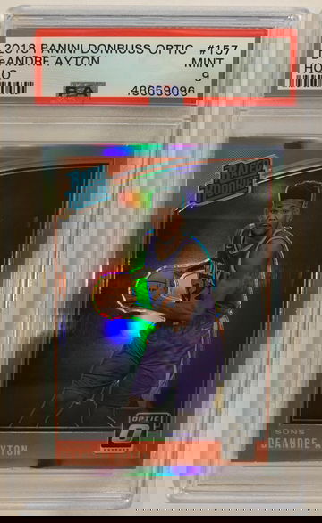 2018 Donruss Optic Holo Prizm #157 DeAndre Ayton Suns RC Rookie PSA 9 MINT