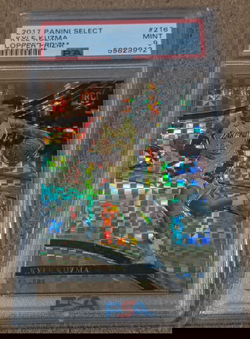 2017 Select 🏀 Kyle Kuzma Copper Courtside Rookie /49 PSA 9 Lakers Wizards RC 🔥