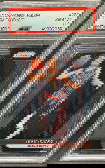 Trae Young 2018 Panini Prizm #78 Rookie PSA 10