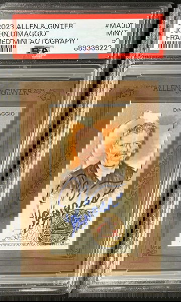 2023 Topps Allen & Ginter John DiMaggio Framed Mini Autograph 'Bender' PSA 9