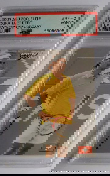 2003 Netpro Elite Roger Federer Event Edition Promo PSA 9 (SHIPS TRACKED FROM CANADA)