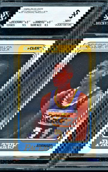 Reggie Miller 1988/89 Fleer RC #57 BGS 9 MINT .5 OFF GEM Indiana Pacers HoF