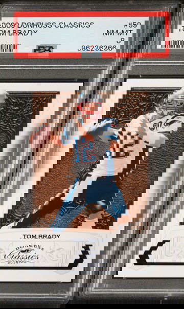 2009 CLASSIC TOM BRADY DONRUSS S #59 PSA 8