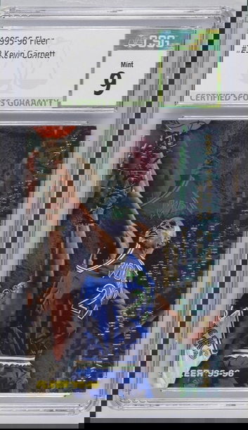 1995 Fleer Kevin Garnett Rookie Card #293 CSG 9 Mint