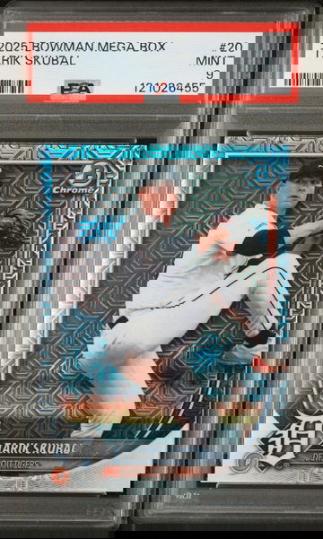 2025 Bowman Mega Box Chrome Prospect Refractor Tarik Skubal #20 PSA 9