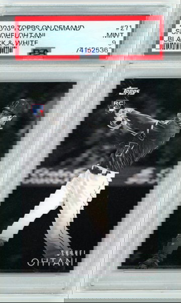 2018 Topps On Demand #21 Shohei Ohtani Black & White PSA 9 MINT!