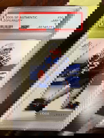 2005 SP Authentic Tom Brady PSA 9