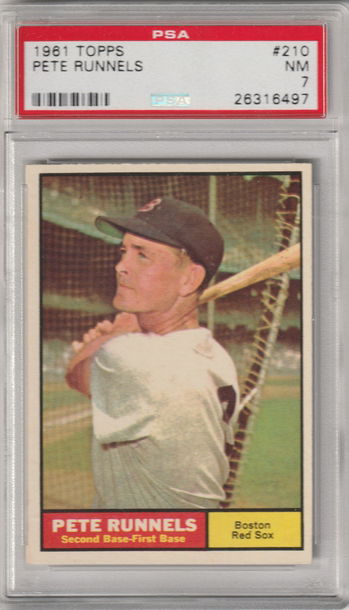 1961 Topps #210 Pete Runnels PSA 7 (Near Mint)