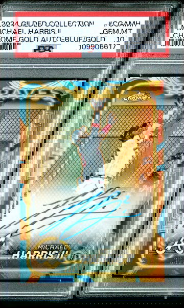 2024 Topps Chrome Gilded Collection Michael Harris Auto Blue Gold /50