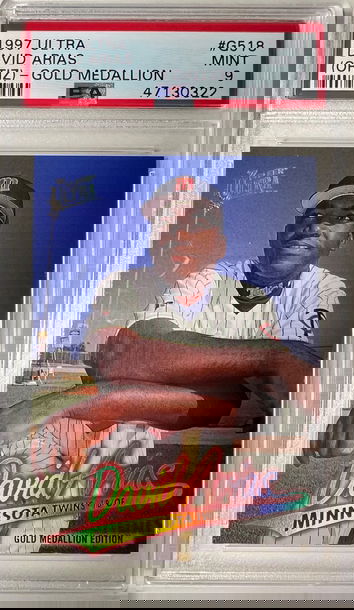 1997 Ultra David Ortiz Gold Medallion #G518 PSA 9 Mint