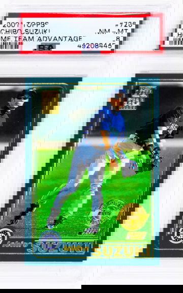 2001 Topps Ichiro Suzuki Home Team Advantage RC Rookie #726 PSA 8