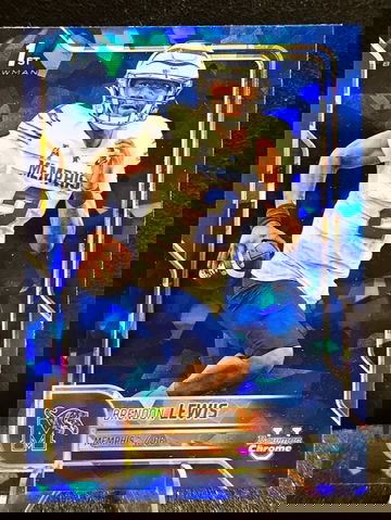 2025 Bowman Chrome U Blue Sapphire  Brendon Lewis  1st Bowman  Memphis